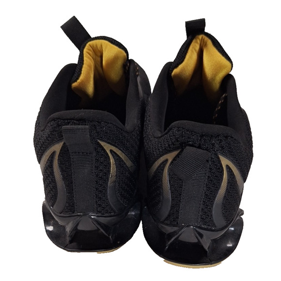 Men\'s Sports Athletic Shoes Imported Size 44 EU 10.5-11 US Black Gold Flames main image 5
